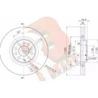 Тормозной диск R BRAKE 78RBD23615 XPYQHU6 Audi A6 (C5) 2 1997 – 2004 1IT8 ER4