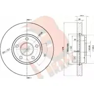 Тормозной диск R BRAKE 78RBD23963 FI6 YM Volvo C70 2 (542) Кабриолет 2.4 140 л.с. 2006 – 2009 Y7ZNVK