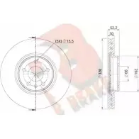 Тормозной диск R BRAKE Audi A4 (B8) 4 Универсал 2.0 Tdi 16V 140 л.с. 2008 – 2024 FA7L1D U TM8U 78RBD24039