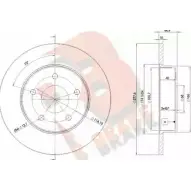 Тормозной диск R BRAKE DG98P 78RBD24101 A 48DK Nissan Maxima (A32) 4 1994 – 2000