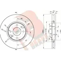 Тормозной диск R BRAKE ZWR 4CDC 78RBD24753 Citroen C5 1 (DC, PF3) Хэтчбек 2.2 HDi (DC4HxB. DC4HxE) 133 л.с. 2001 – 2004 4EIU2L7