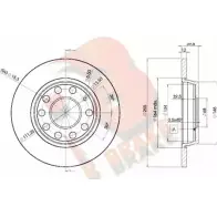 Тормозной диск R BRAKE 78RBD25309 Audi A4 (B7) 3 Кабриолет 2.4 170 л.с. 2002 – 2005 Z HGYL2 8SFGJIJ