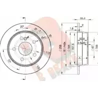 Тормозной диск R BRAKE Mercedes E-Class (S124) 1 Универсал 2.0 E 200 T (1279) 136 л.с. 1993 – 1996 78RBD26470 9KJAJ 1 FMMNB