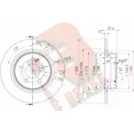 Тормозной диск R BRAKE Mercedes C-Class (C204) 3 Купе 1.8 C 200 CGI (2048) 184 л.с. 2011 – 2025 78RBD26474 7HQG3 IVQR DFV