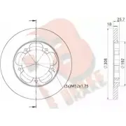 Тормозной диск R BRAKE SEXG53 M 78RBD26546 Ford Transit 8 (V363) Грузовик 2.0 TDCi RWD 170 л.с. 2016 – 2024 RY4JM