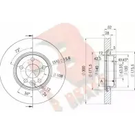 Тормозной диск R BRAKE WOW TW9V 78RBD26765 Volvo S60 2 (134) Седан F4AAJ1