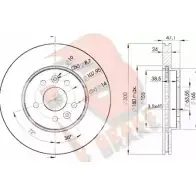 Тормозной диск R BRAKE SQKO1 M Jaguar X-Type (X400) 1 Универсал 2.2 D 155 л.с. 2005 – 2009 SUP70 78RBD26767