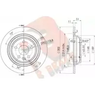 Тормозной диск R BRAKE 78RBD26769 Ford S-Max 1 (CA1, WS) Минивэн 2.0 TDCi 136 л.с. 2006 – 2014 53VNJWS P ONP6S