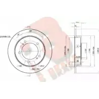 Тормозной диск R BRAKE 78RBD26970 7PQFP1K BZ A82T Suzuki Jimny (JB, SN) 1 Внедорожник 1.3 4x4 (SN413) 88 л.с. 2000 – 2002