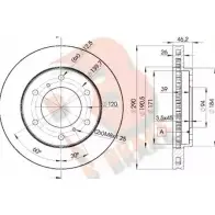 Тормозной диск R BRAKE 78RBD27116 Mitsubishi Pajero 3 (V6, V7) Внедорожник 2д 3.5 V6 GDI (V65W. V75W) 203 л.с. 2000 – 2006 TR I131 NCCWN3