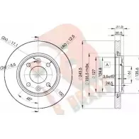 Тормозной диск R BRAKE I D4IWQ 4388070 78RBD28901 0S819