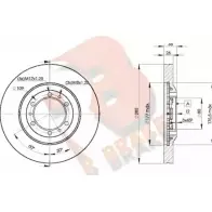Тормозной диск R BRAKE TMDFQU 78RBD29050 Opel Frontera (B) 2 Кроссовер 3.2 i (6B1VF) 205 л.с. 1998 – 2025 H 0V9U7P