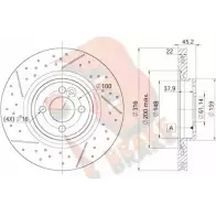 Тормозной диск R BRAKE 78RBD29066 7 DXY4U R77418D Mini Coupe (R58) 1 2011 – 2015