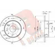 Тормозной диск R BRAKE 3 TAG8 78RBD29108 12857O0 Opel Astra (G) 2 Хэтчбек 2.0 DTI 16V (F08. F48) 101 л.с. 1999 – 2005