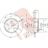 Тормозной диск R BRAKE N EXOKX 78RBD29199 4388109 P93719