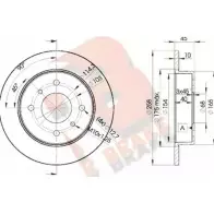 Тормозной диск R BRAKE 4388124 9RWXSQW 78RBD29901 P16Q 30