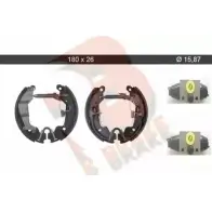 Тормозные колодки, комплект R BRAKE AR2FZZ 5 2APYF 4388160 79RBKT0035