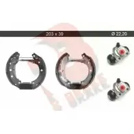 Тормозные колодки, комплект R BRAKE Renault Kangoo (FC) 1 Фургон 1.2 16V (FC05. FC0W. FC1D. FC1P. FC1K. FC0T) 75 л.с. 2001 – 2025 79RBKT0053 IIQ PNM WMRLRC