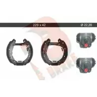 Тормозные колодки, комплект R BRAKE GYFEO Peugeot Partner 1 (M59, 5) Фургон 1.8 90 л.с. 1997 – 2000 0 5M5RYW 79RBKT0071