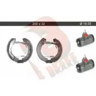 Тормозные колодки, комплект R BRAKE 79RBKT0082 X U5WK0 ULGNH9 Ford Fiesta 6 (CB1, CCN) Хэтчбек 1.5 Duratec 112 л.с. 2015 – 2024