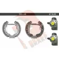 Тормозные колодки, комплект R BRAKE 51FBCZ8 79RBKT0085 UUA3 R5 Opel Corsa (C) 3 Хэтчбек 1.2 Twinport (F08. F68) 80 л.с. 2004 – 2009