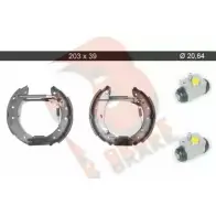 Тормозные колодки, комплект R BRAKE AKFGH2 O 79RBKT0087 HCYMU 4388211