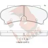 Тормозные колодки, дисковые, комплект R BRAKE 20367 4388279 RB0187 20 366
