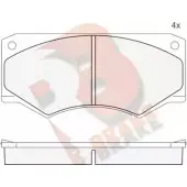 Тормозные колодки, дисковые, комплект R BRAKE RB0279 2046 5 4388309 LLAERNM