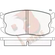 Тормозные колодки, дисковые, комплект R BRAKE 4388341 20 760 D188-7112 RB0336