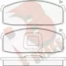 Тормозные колодки, дисковые, комплект R BRAKE 4388364 20853 RB0396 2 0718