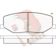 Тормозные колодки, дисковые, комплект R BRAKE 2 1142 D660-7540 Suzuki Jimny (JB, SN) 1 Внедорожник 1.6 VVT 103 л.с. 2004 – 2024 RB0468