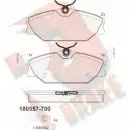 Тормозные колодки, дисковые, комплект R BRAKE 20917 RB0557-700 2 0916 4388482