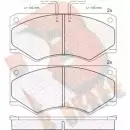 Тормозные колодки, дисковые, комплект R BRAKE 204 65 RB0563 4388487 21006