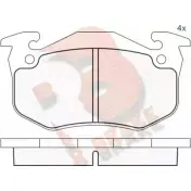 Тормозные колодки, дисковые, комплект R BRAKE RB0723-204 Renault Twingo (C06) 1 Хэтчбек 1.2 16V (C06C. C06D. C06K) 75 л.с. 2001 – 2007 2 0634 JFPUU