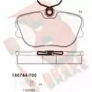 Тормозные колодки, дисковые, комплект R BRAKE 21068 21 067 RB0744-700 4388575
