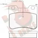 Тормозные колодки, дисковые, комплект R BRAKE 21191 4388622 RB0788-202 2 0203