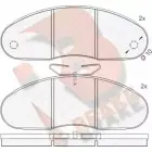 Тормозные колодки, дисковые, комплект R BRAKE 29947 Nissan Elgrand RB0813 2 9706