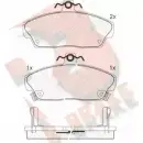 Тормозные колодки, дисковые, комплект R BRAKE Honda Civic 7 (ES, ET) Седан 1.2 i DSI 79 л.с. 2001 – 2004 21516 2 1515 RB0860