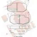 Тормозные колодки, дисковые, комплект R BRAKE 4388683 RB0864 20906 2090 5