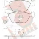 Тормозные колодки, дисковые, комплект R BRAKE 24449 RB0954 4388763 2 1560