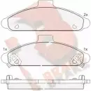 Тормозные колодки, дисковые, комплект R BRAKE RB0963 21530 4388773 21 529