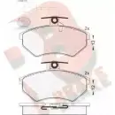Тормозные колодки, дисковые, комплект R BRAKE 4388813 2016 7 RB0996 20168