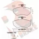 Тормозные колодки, дисковые, комплект R BRAKE 4388814 RB0996-700 20168 20 167