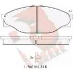 Тормозные колодки, дисковые, комплект R BRAKE D2004-9234 2168 9 Toyota Hilux (N140, 50, 60, 70) 6 Пикап 2.8 D 4WD (LN107) 83 л.с. 1994 – 1997 RB1010