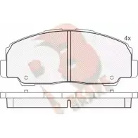 Тормозные колодки, дисковые, комплект R BRAKE D490-7370 4388841 2196 7 RB1022