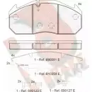 Тормозные колодки, дисковые, комплект R BRAKE Y4Q0YFC 2 9030 4388866 RB1040-115