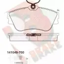 Тормозные колодки, дисковые, комплект R BRAKE Volkswagen Transporter (T4) 4 Автобус 2.4 D Syncro 78 л.с. 1992 – 1998 214 78 21479 RB1049