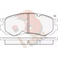 Тормозные колодки, дисковые, комплект R BRAKE WZ8HLY 2 1386 4388934 RB1105