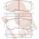 Тормозные колодки, дисковые, комплект R BRAKE 23826 4388935 2 1386 RB1106