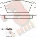 Тормозные колодки, дисковые, комплект R BRAKE 4388974 RB1134-700 230 61 FTHA2